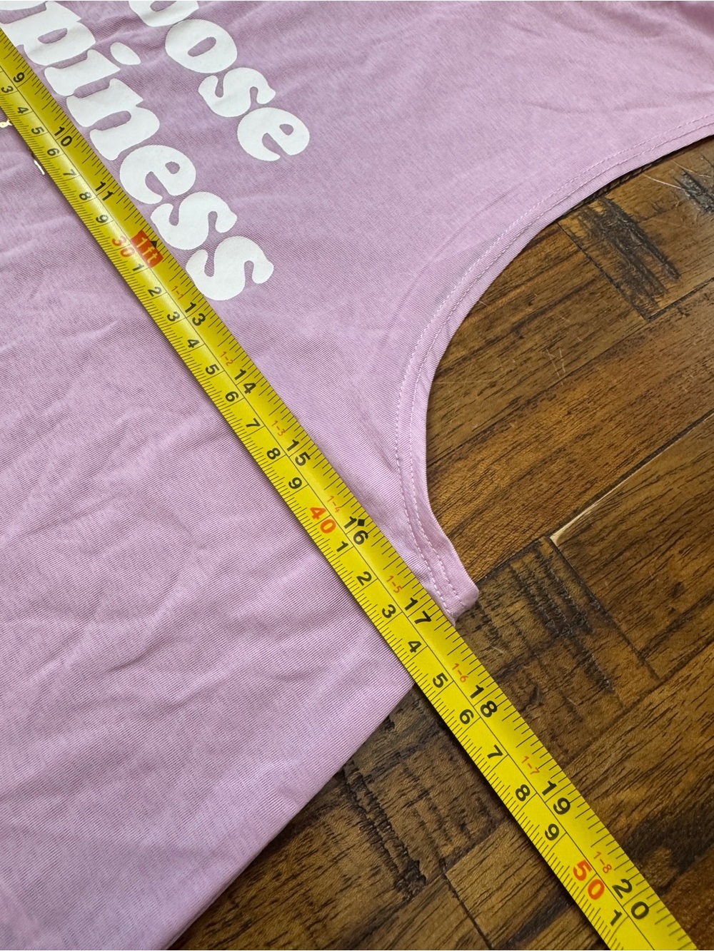 Spiritual Gangster Pink Graphic Muscle Tank - "Choose Happiness" Size Small - Picture 4 of 4